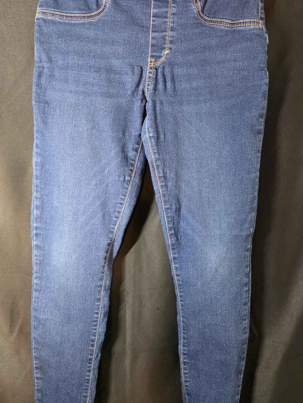Levi's Girls Pull-On Stretch Skinny Jegging Jeans Blue Denim Size 16 Adj Waist